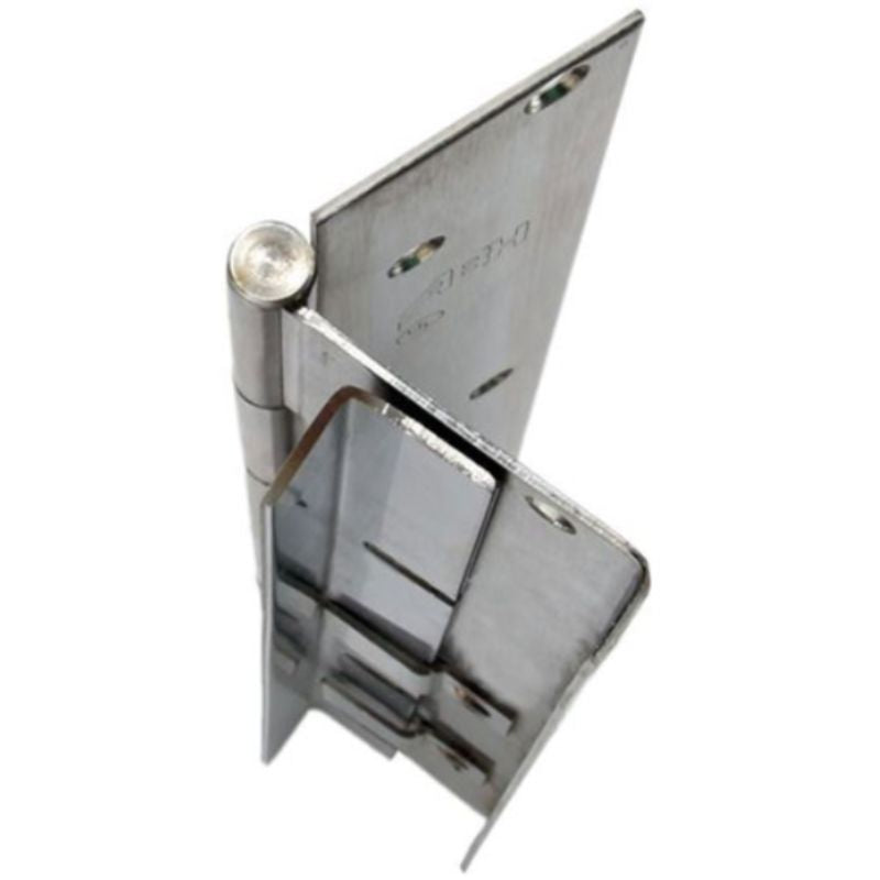 ABH A505-HT-US32D Stainless Steel Hospital Tip Continuous Pin And Barrel Hinge Full Concealed With Edge Guard, Satin Stainless Steel Finish