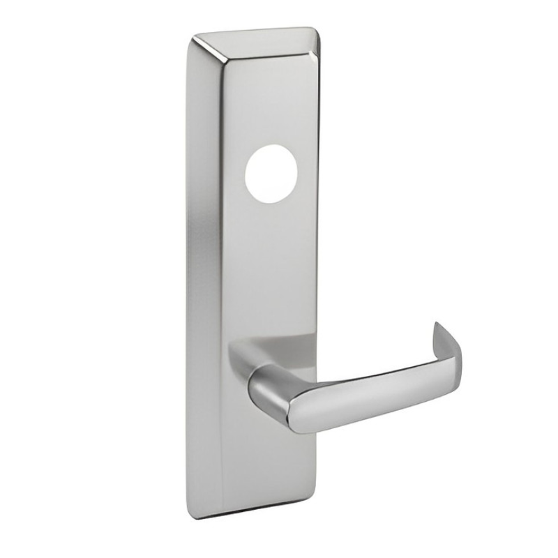 Corbin Russwin N9M57ET-630-LC Nightlatch Mortise Exit Device Trim, Less Cylinder, Satin Stainless Steel Finish