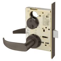 Sargent 8265-LNP Privacy Bedroom or Bath Mortise Lock, P - Lever, LN - Rose, Field Reversible, Grade 1