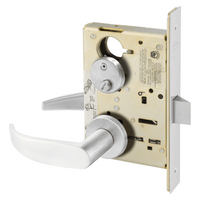Sargent 8265-LNP Privacy Bedroom or Bath Mortise Lock, P - Lever, LN - Rose, Field Reversible, Grade 1