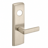 SARGENT LC-P706-8-WEE-US15 wide stile exit device lever trim, satin nickel plate with straight E lever
