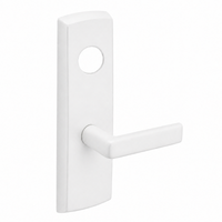 SARGENT LC-P706-8-WEE-WSP wide stile exit device lever trim, white plate with straight E lever