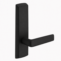 SARGENT P715-8-NEE-BSP narrow stile exit device E lever trim in black suede powder coat, non-keyed