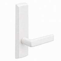 SARGENT P715-8-NEE-WSP narrow stile exit device lever trim, white suede powder coat, straight passage lever