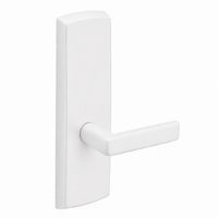 SARGENT P715-8-WEE-WSP wide stile exit device lever trim, white suede powder coat, E lever, non-keyed