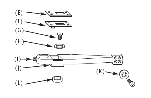 Rixson 282026-4 28 Bottom Arm Package