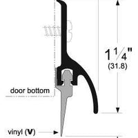Pemko 3452DV-36" Door Bottom Sweep Dark Bronze Aluminum