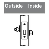 Corbin Russwin DL4113 Mortise Deadlock Single Cylinder function