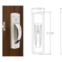 TownSteel CRX-A-84-630-SLFIC Classroom Function Cylindrical Lock, Ligature Resistant Arch Trim, Schlage FSIC Prep Less Core, US32D Satin Stainless Steel