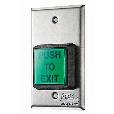 Alarm Controls TS-2T SPDT Electric Switch 2" Green Push Button