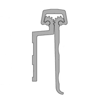 Pemko CFM85HD1HT Hospital Tip Full-Mortise Heavy Duty Continuous Geared Hinge in Clear Anodized Finish - 85"