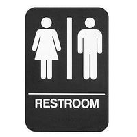 Rockwood BFM686 Unisex Restroom Signage with Braille
