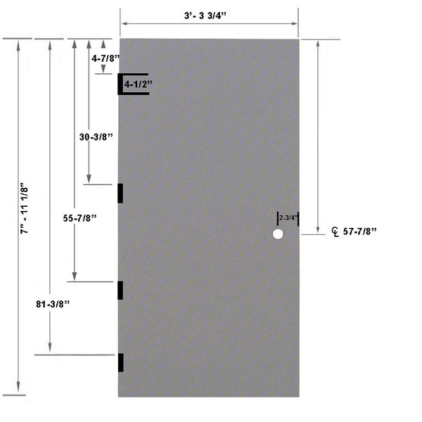 3-4 x 8-0 18 Gauge Polystyrene Core - 161 Prep Cylindrical Lock