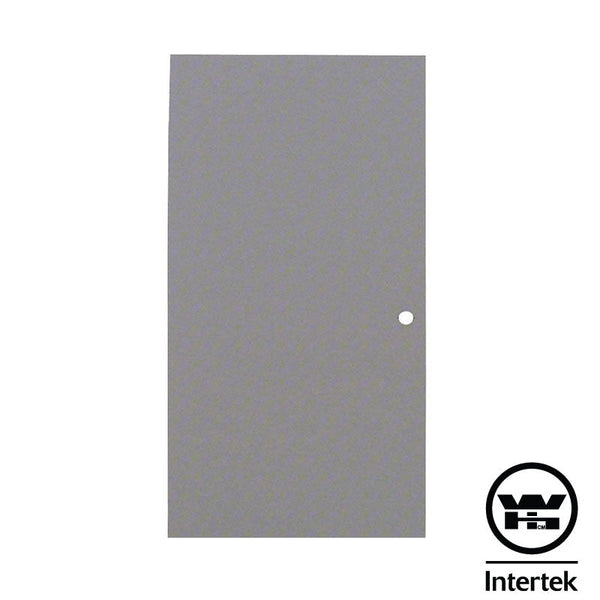 Commercial 18 Gauge 3-0 x 8-0 Flush 1-3/4" Fire Rated Steel Door, Steel Stiffened Rib Rockwool Core