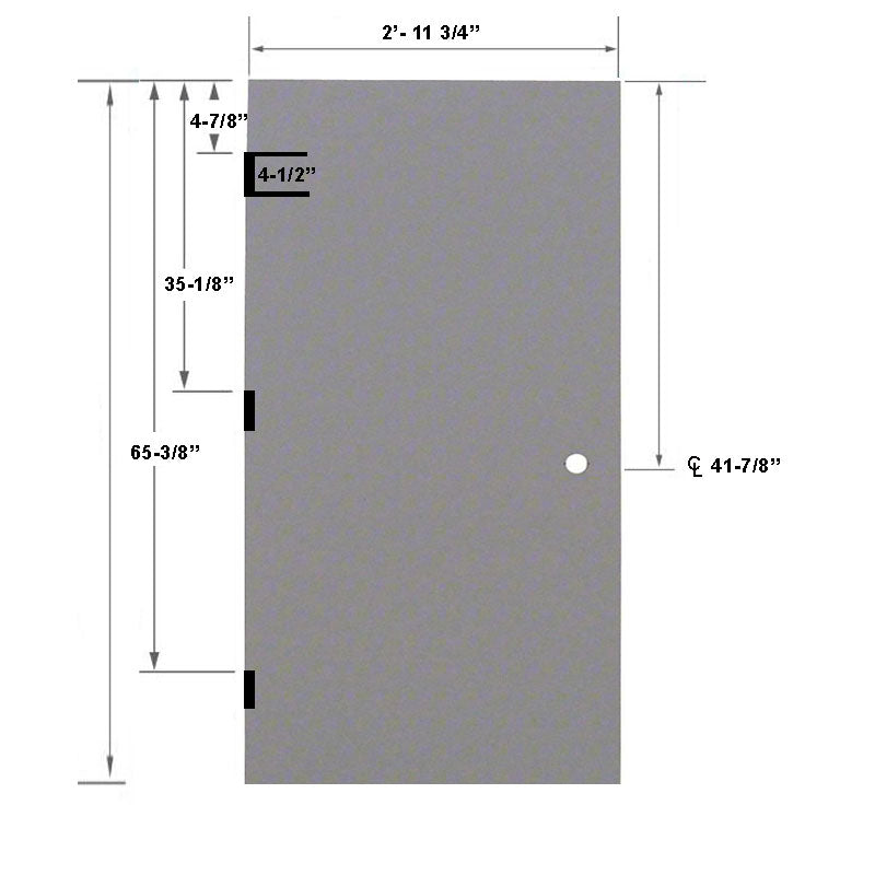 3-0 x 6-8 18 Gauge PolyStyrene Core - 161 Prep Cylindrical Lock