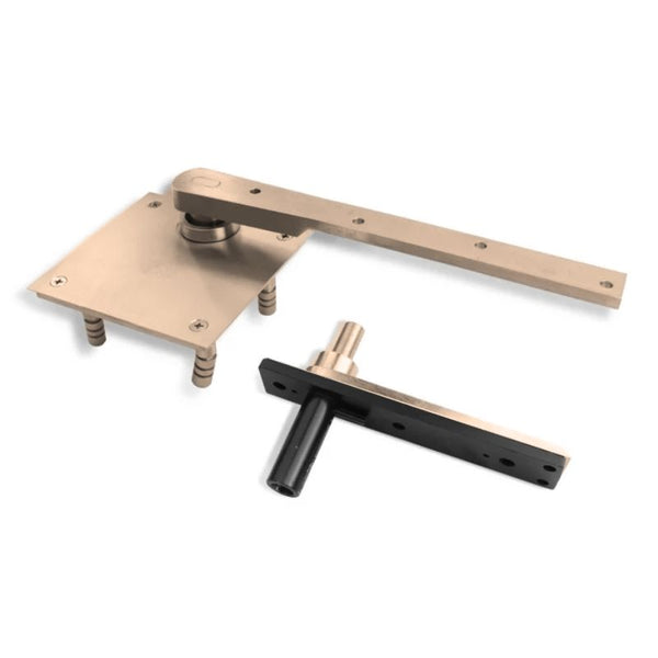 ABH 0117.75 Heavy Duty Center Hung Pivot Set Complete Set Top And Bottom, Up To 600Lb Doors, Non Handed