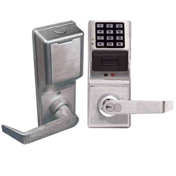 Alarm Lock PDL6200IC-US26D Trilogy Networx Cylindrical Pushbutton Lock, FSIC Prep Less Core, Satin Chrome
