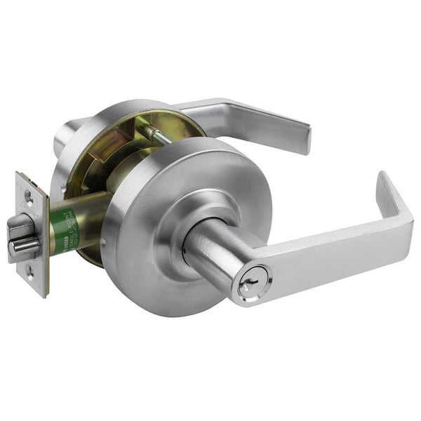 Arrow QL87-SR-26D-CS Classroom Lever Lock, Sierra Lever, Key in Lever Cylinder, Schlage C Keyway, Non-Handed, Satin Chrome