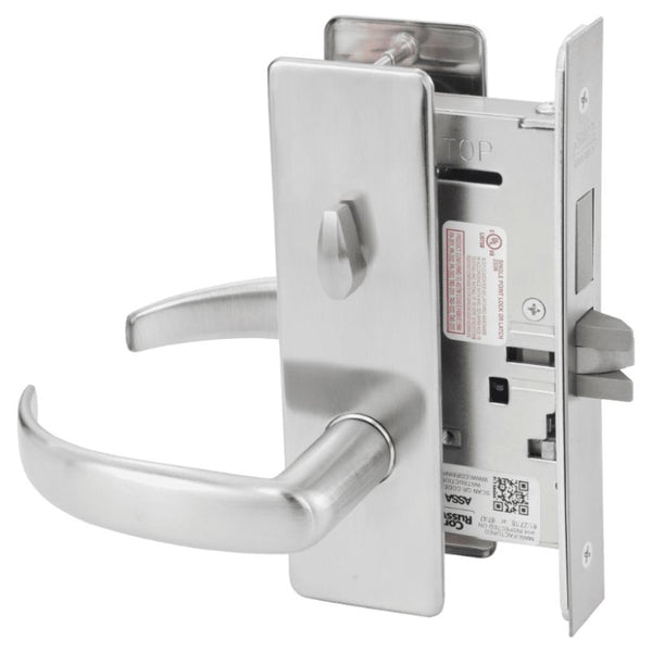 Corbin Russwin ML2030-PSM-626 Privacy Bedroom or Bathroom Mortise Lock, Princeton Lever, M Escutcheon, Satin Chrome