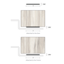 NGP 9200C Gap Solution for Excessive Fire Door and Frame Clearance, Charcoal