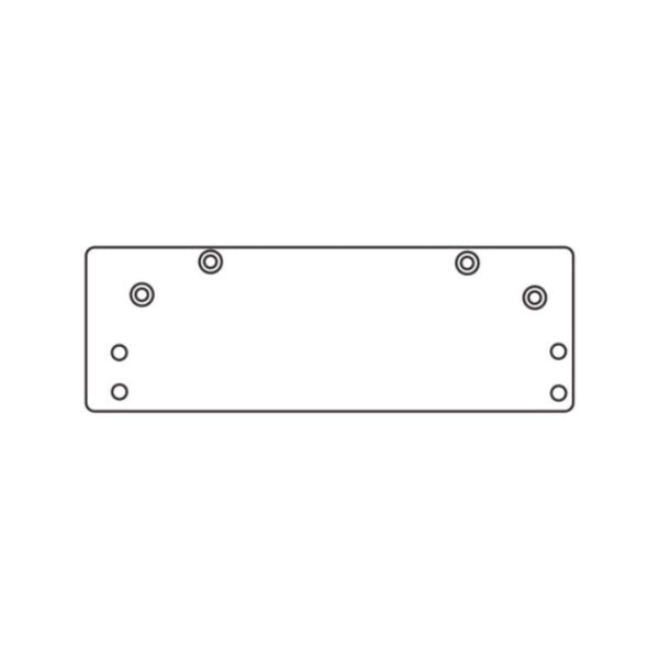 Norton 1688C-689 Door Closer Mounting Plates Drop Plate, 1600 Series, Aluminum