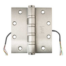 PBB EL4-4B51 5" x 5" US32D Electrified Heavy Weight Hinge, Ball Bearing, 4 Wire, Stainless Steel