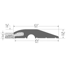 Pemko EV2322BL ECO-V Vinyl Threshold Black dimensions