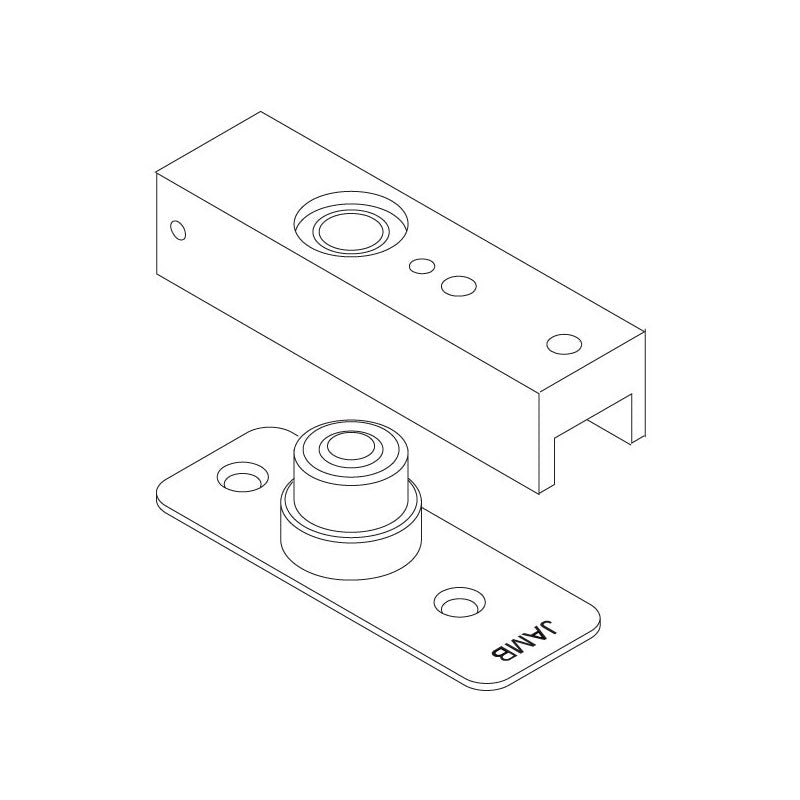 Rixson 2183020 Overhead Concealed Closer Bottom Pivot Package
