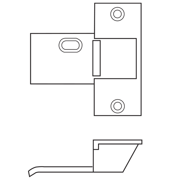 Sargent 642 BLACK Full Mortise Strike for Exit Devices