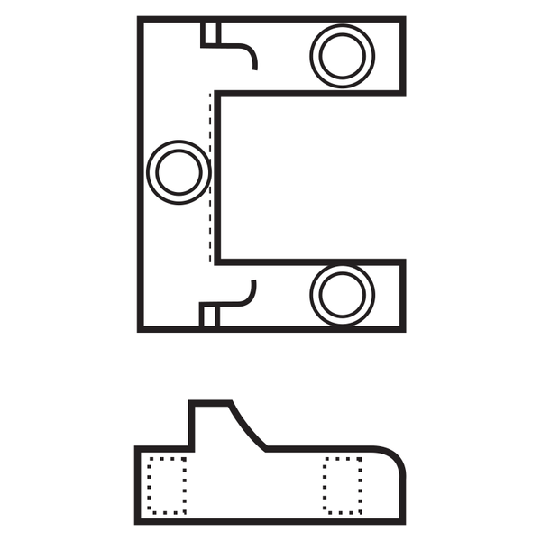 Sargent 653 BLACK Alternate Bottom Strike for Fire Rated 12 Surface Vertical Rod Exit Devices