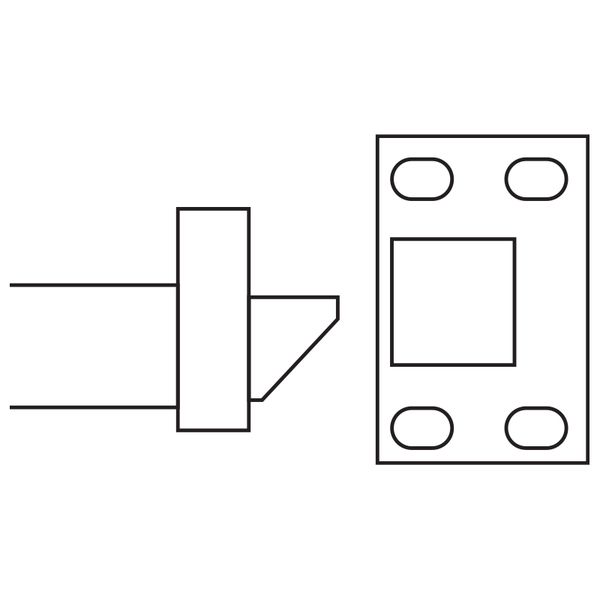 Sargent 654 BLACK Top Plate for Exit Devices