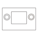 Sargent 655 BLACK Fire Rated 12 Alternate Bottom Strike for Surface Vertical Rod Exit Devices