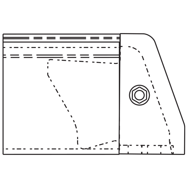 Sargent 665 26 Flush End Cap for 80 Series Devices