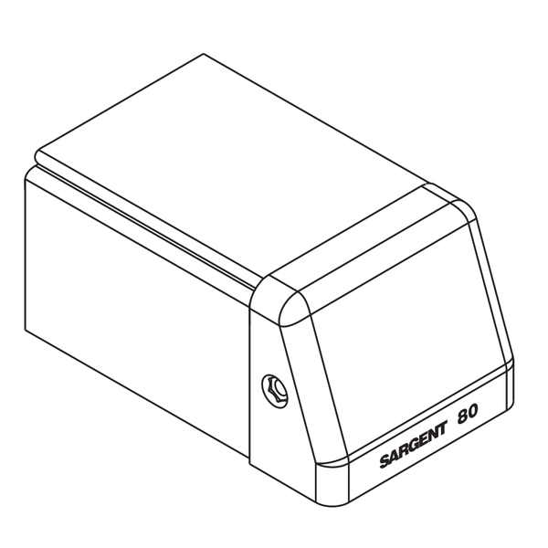 Sargent 665 3 Flush End Cap for 80 Series Devices