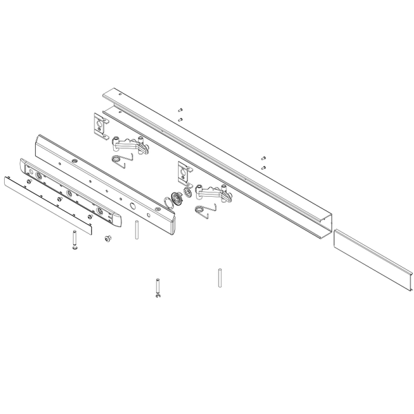 Sargent 68-2695 32D Rail Assembly Wide Cam Lockdown