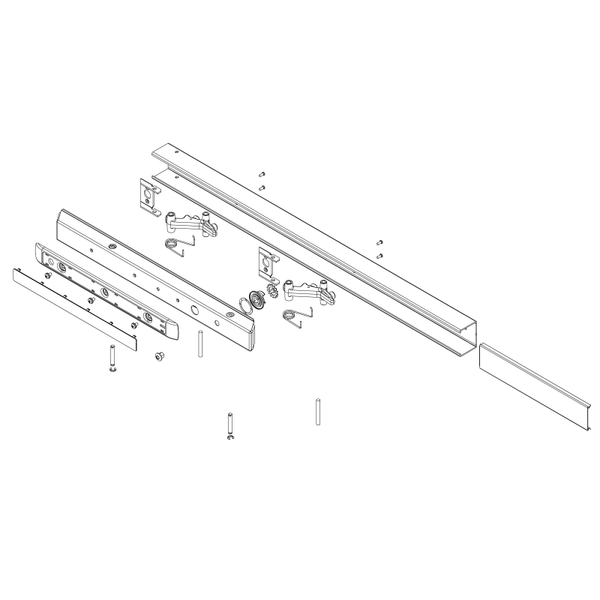 Sargent 68-2695 US3 Rail Assembly Wide Cam Lockdown