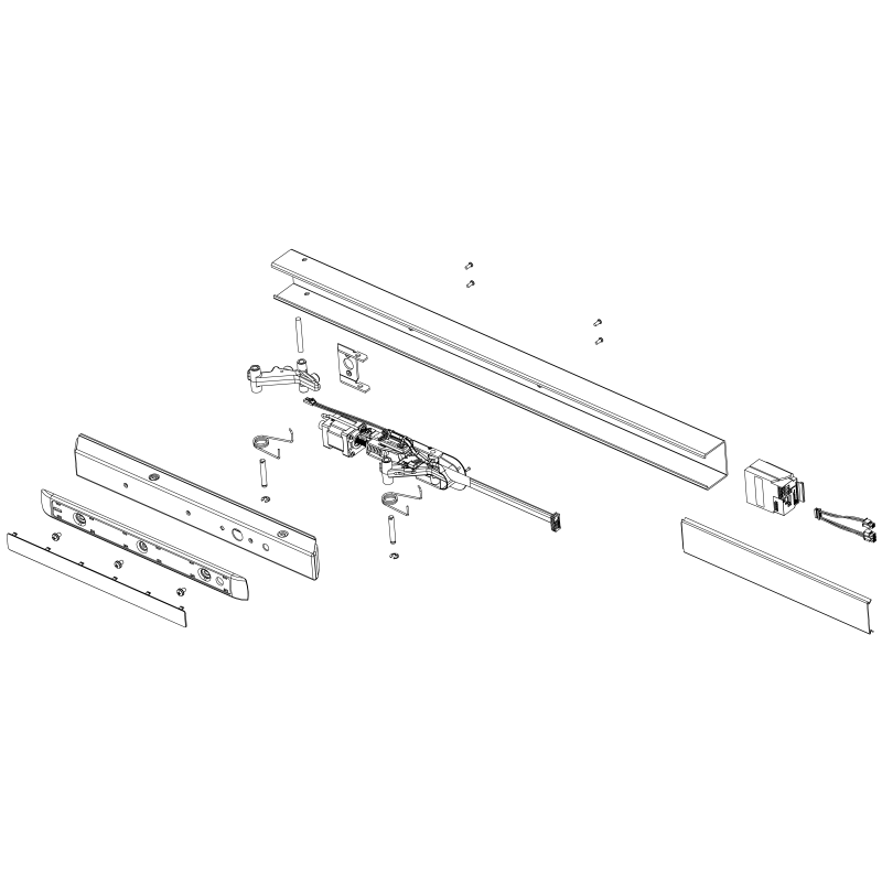 Sargent 68-3212 3 Electric Latch Retraction Rail Assembly for Exit Device 