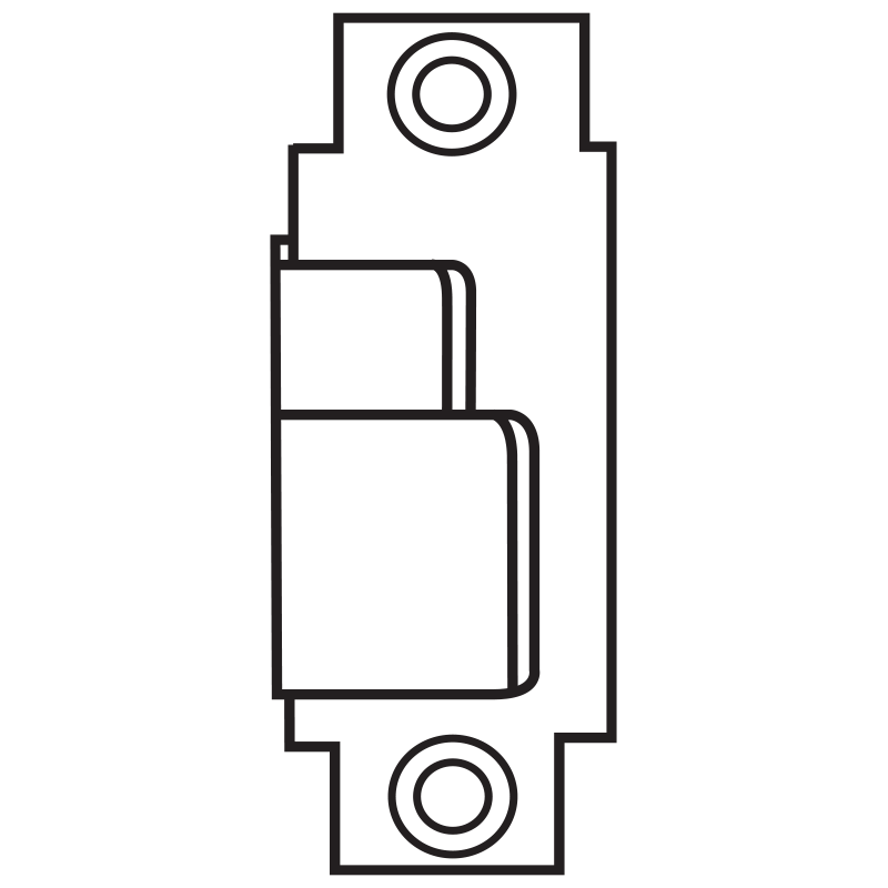 Sargent 815 LHR BLACK Open Back Strike for 7300 8900 and 9900 Series Exit Devices