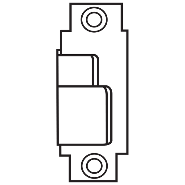 Sargent 815 LHR BLACK Open Back Strike for 7300 8900 and 9900 Series Exit Devices