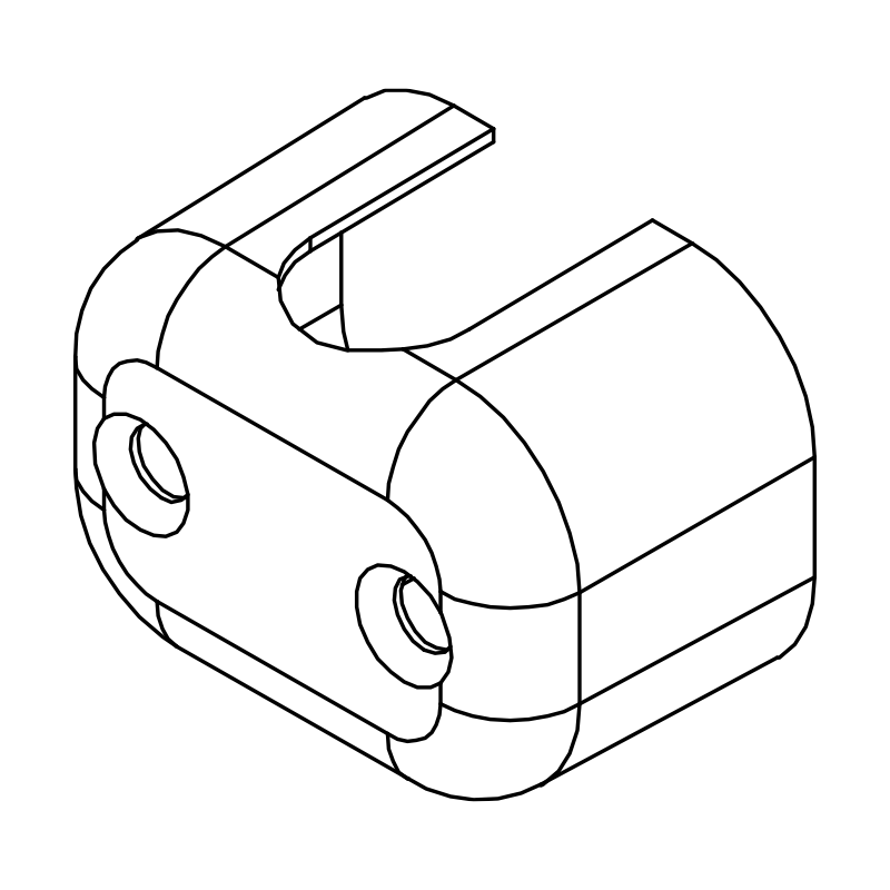 Sargent 97-0020-US10 Surface Vertical Rod Guide for 8700 and 9700 Series Exit Devices