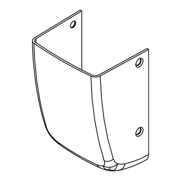 Sargent 97-0392 3 Top Cover for Fire Rated 12 8700 Series Surface Vertical Rod Exit Devices