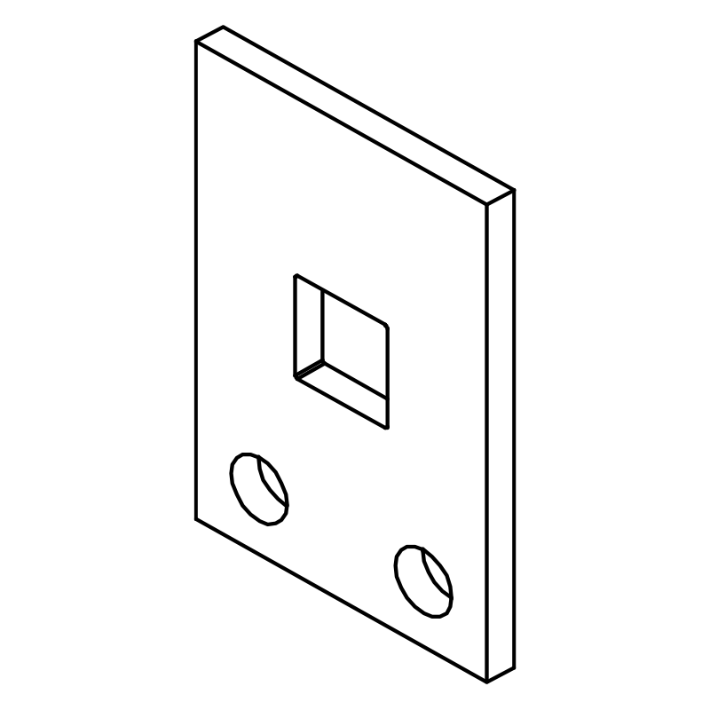 Sargent 97-0522 Lower Hub Plate for 704 and 710 ET Exit Trim