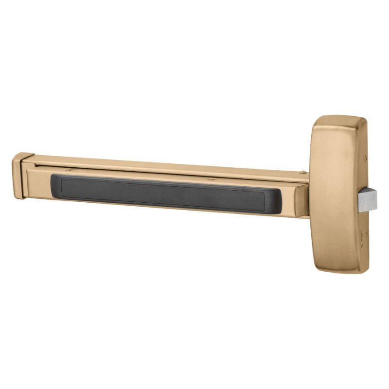 Sargent 12-8804E Fire Rated Rim Exit Device, Exit Only, Night Latch Function, 24"-32" Door Width, No Dogging