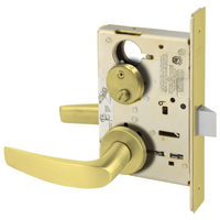 Sargent 8265-LNB Privacy Bedroom or Bath Mortise Lock, B - Lever, LN - Rose, Field Reversible, Grade 1