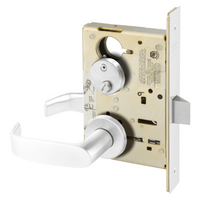 Sargent 8265-LNL Privacy Bedroom or Bath Mortise Lock, L - Lever, LN - Rose, Field Reversible, Grade 1