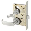 Sargent 8265-LNL Privacy Bedroom or Bath Mortise Lock, L - Lever, LN - Rose, Field Reversible, Grade 1