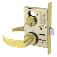 Sargent 8265-LNP Privacy Bedroom or Bath Mortise Lock, P - Lever, LN - Rose, Field Reversible, Grade 1