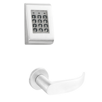 Sargent KP-8278-LNP Keypad Mortise Lock, Entry Key Override, No Deadbolt, Less Cylinder, LN-Rose, P-Lever, Field Reversible