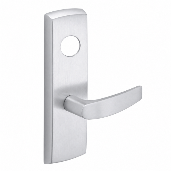SARGENT LC-P704-WEB-US26D wide stile exit device lever trim, satin chrome, B lever with rectangular escutcheon