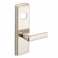 SARGENT LC-P706-8-WEE-US14 wide stile exit device lever trim, satin nickel plate with straight E lever